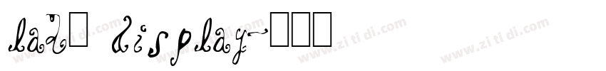 la28 display字体转换